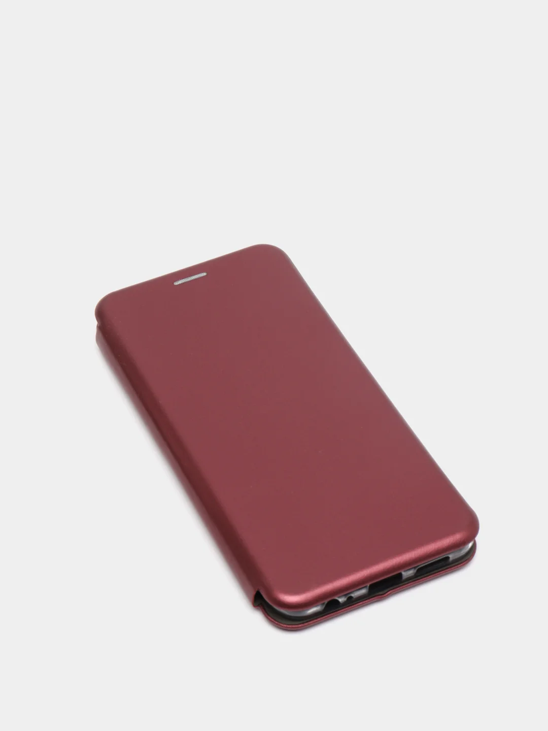 Багровый чехол-книжка для Xiaomi Redmi Note 10 с защитой камеры