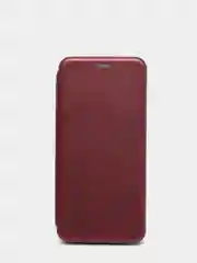 Багровый чехол-книжка для Xiaomi Redmi Note 10 с защитой камеры