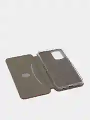 Багровый чехол-книжка для Xiaomi Redmi Note 10 с защитой камеры