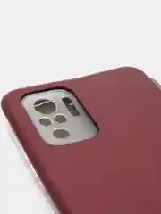 Багровый чехол-книжка для Xiaomi Redmi Note 10 с защитой камеры