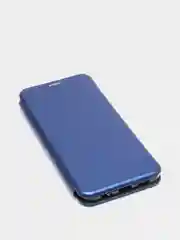 Темно-синий чехол-книжка для Xiaomi Redmi Note 10 с защитой камеры