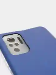 Темно-синий чехол-книжка для Xiaomi Redmi Note 10 с защитой камеры