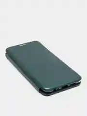 Зеленый чехол-книжка для Xiaomi Redmi Note 10 с защитой камеры