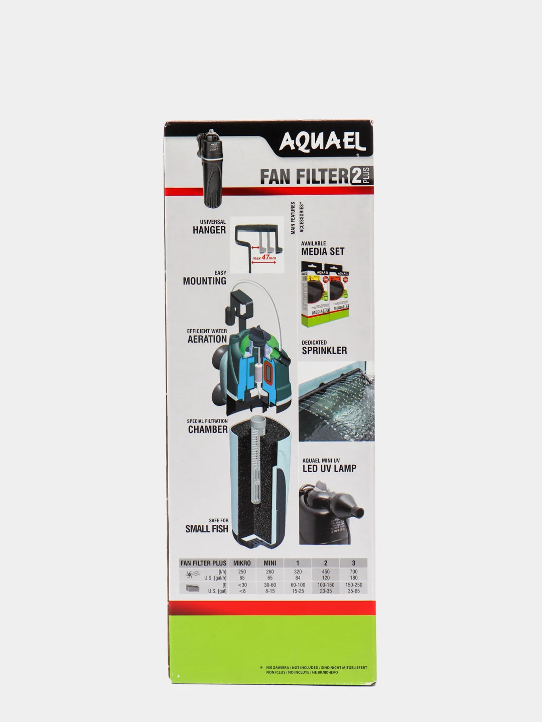 Фильтр внутренний AQUAEL FAN-2 plus 450л/ч в аквариум до 150л