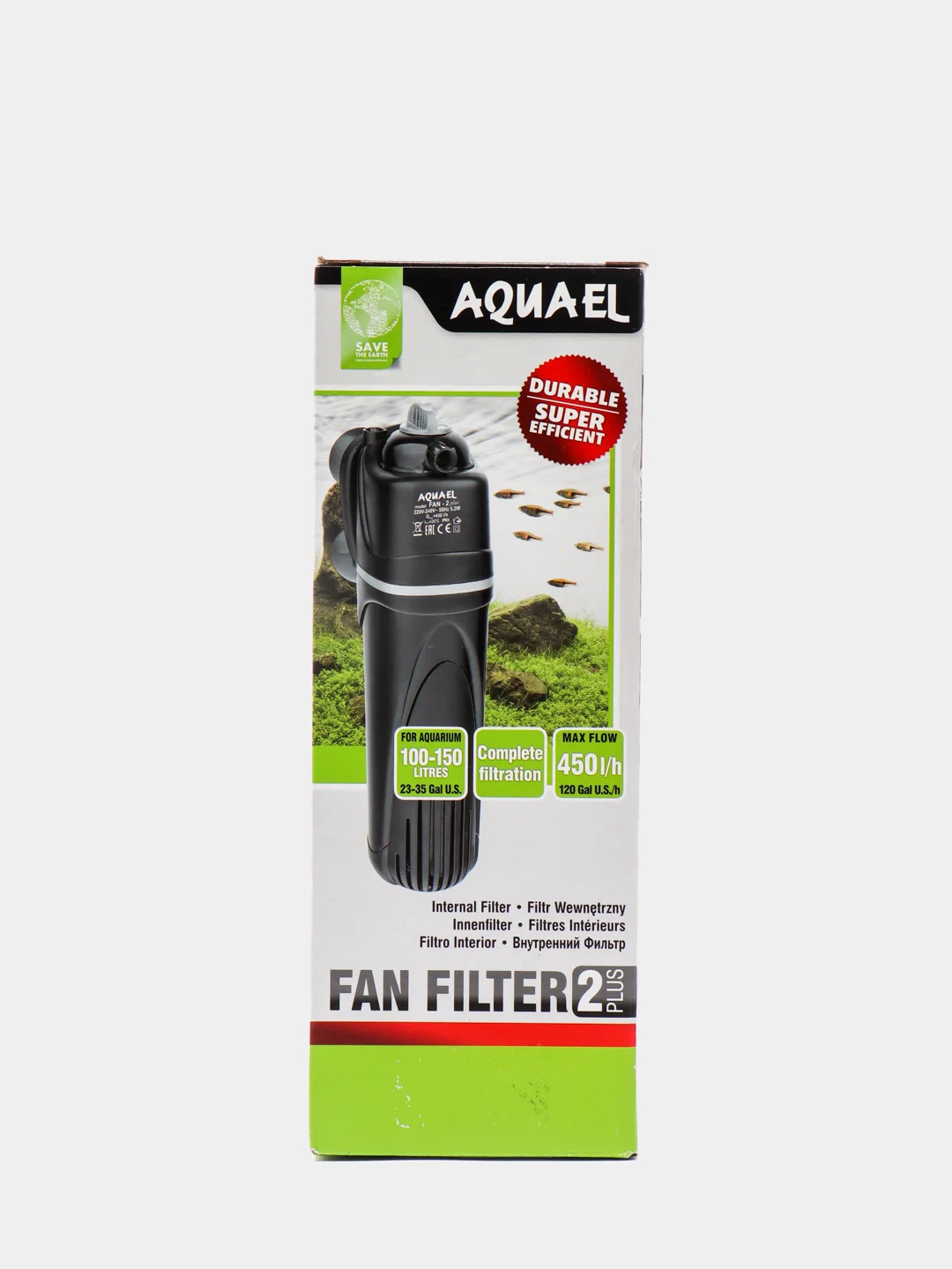 Фильтр внутренний AQUAEL FAN-2 plus 450л/ч в аквариум до 150л