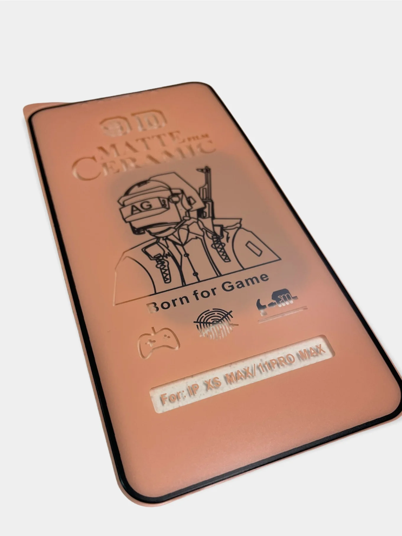 Стекло защитное для смартфонов (керамика) матовое гибкое не скалывается