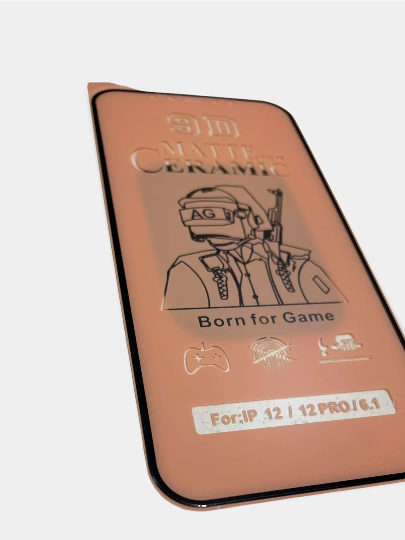 Стекло защитное для смартфонов (керамика) матовое гибкое не скалывается