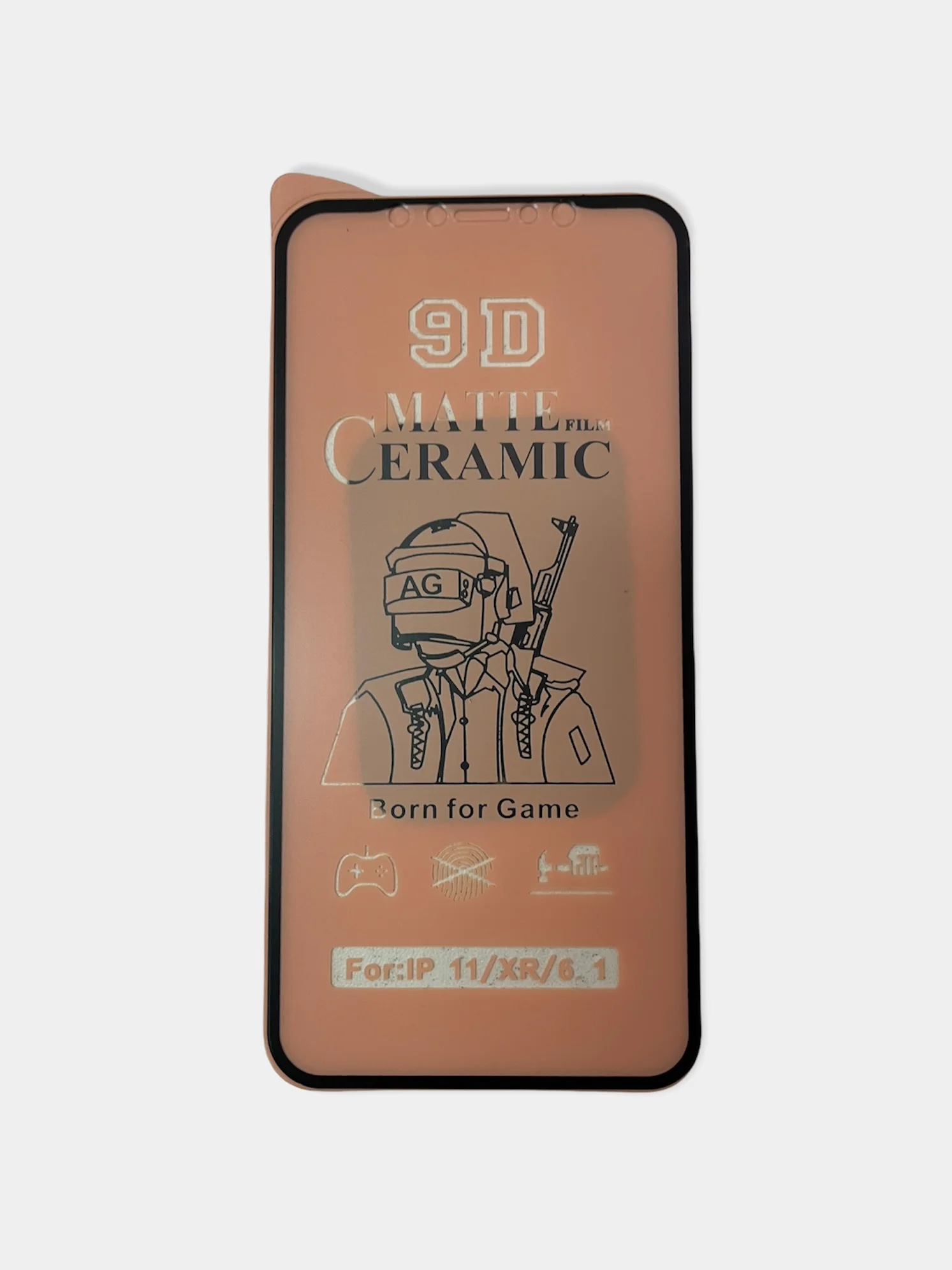 Стекло защитное для смартфонов (керамика) матовое гибкое не скалывается