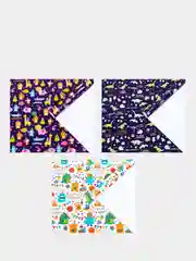 Светло-жёлтый набор упаковочной, крафтовой/глянцевой бумаги, 0,7 х 1 м, 3 листа, 10 вариантов