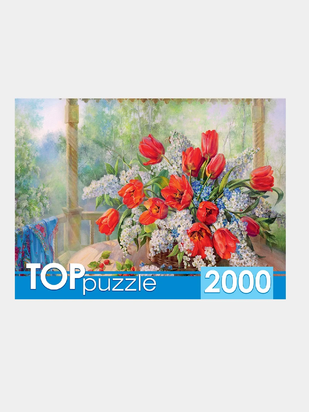 Красный пазлы 2000 элементов, разные сюжеты