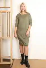 Оливковый платье женское