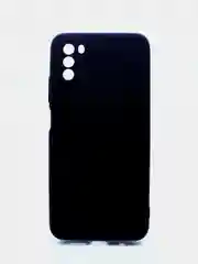 Черный чехол силиконовый с микрофиброй и защитой камеры для Xiaomi Poco M3 (покофон)