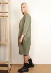 Оливковый платье женское