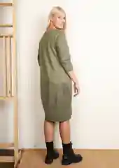 Оливковый платье женское