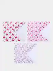 Кораллово-розовый набор упаковочной, крафтовой/глянцевой бумаги, 0,7 х 1 м, 3 листа, 10 вариантов