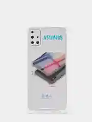 Прозрачный чехол Samsung Galaxy A12/S21/A02S/A51/A71  Плотный  Противоударный чехол с защитой камеры