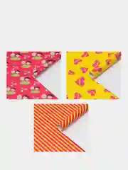 Розовый набор упаковочной, крафтовой/глянцевой бумаги, 0,7 х 1 м, 3 листа, 10 вариантов