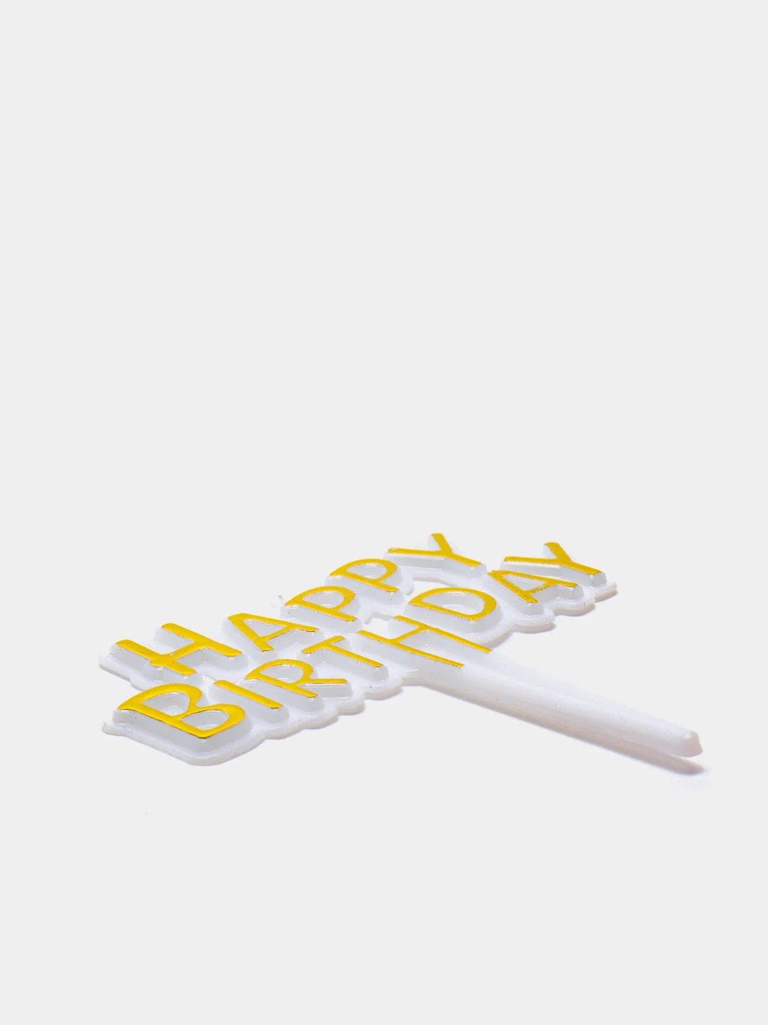 Золотой топпер "Happy Birthday"