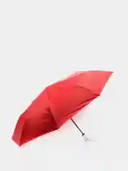 Красный зонт однотонный / Зонт двусторонний / Цвета внутри