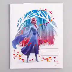 Белый тетрадь 12 листов клетка "Холодное сердце - 2"