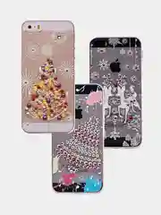 Чехол SC085 Новогодний для iPhone XS Max, со стразами