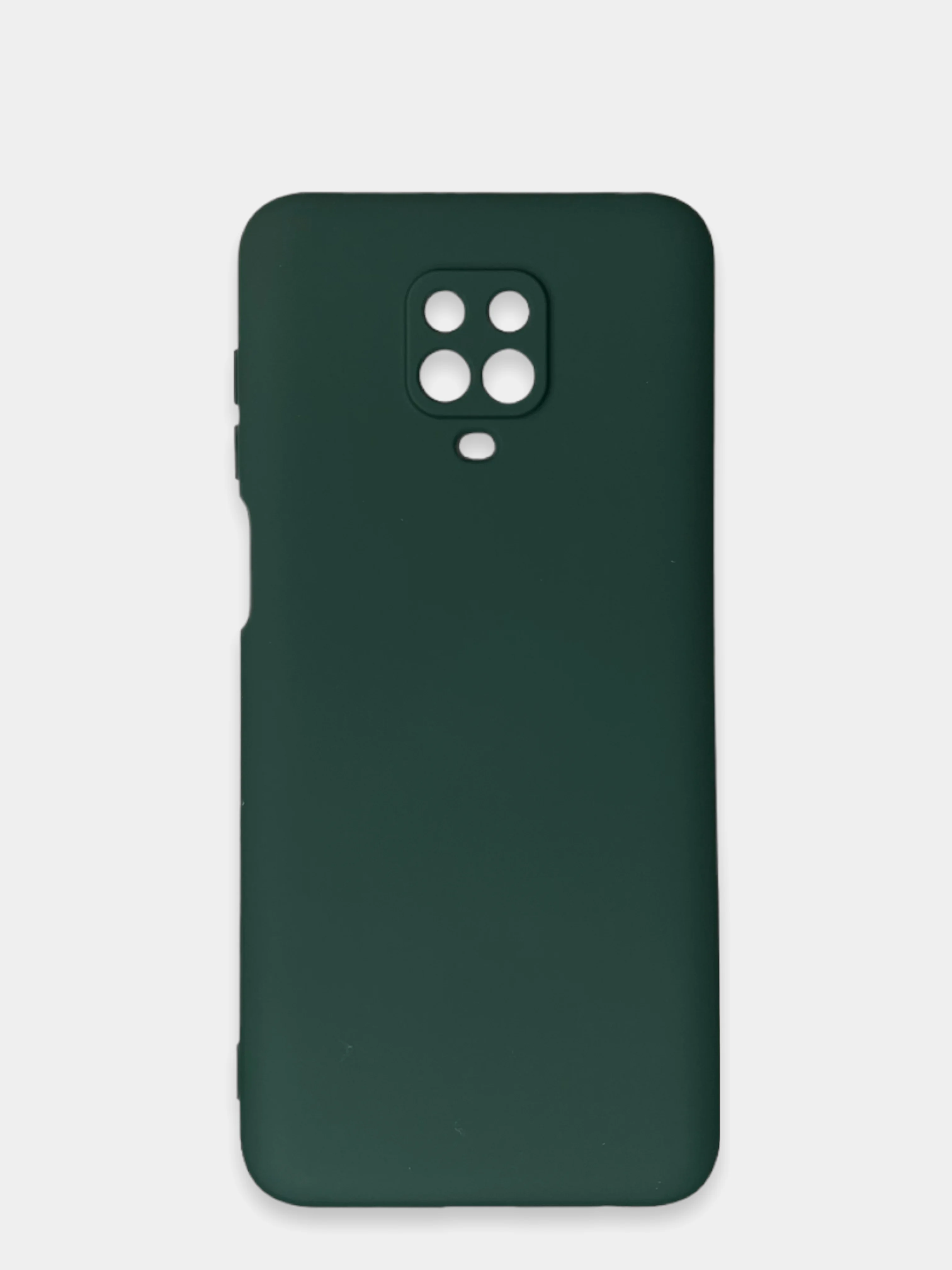 Тёмно-зелёный чехол Xiaomi Redmi Note 9S / Note 9 Pro / Note 9 Pro Max, Редми Нот 9 Про Макс силиконовый