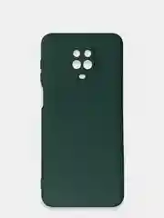 Тёмно-зелёный чехол Xiaomi Redmi Note 9S / Note 9 Pro / Note 9 Pro Max, Редми Нот 9 Про Макс силиконовый