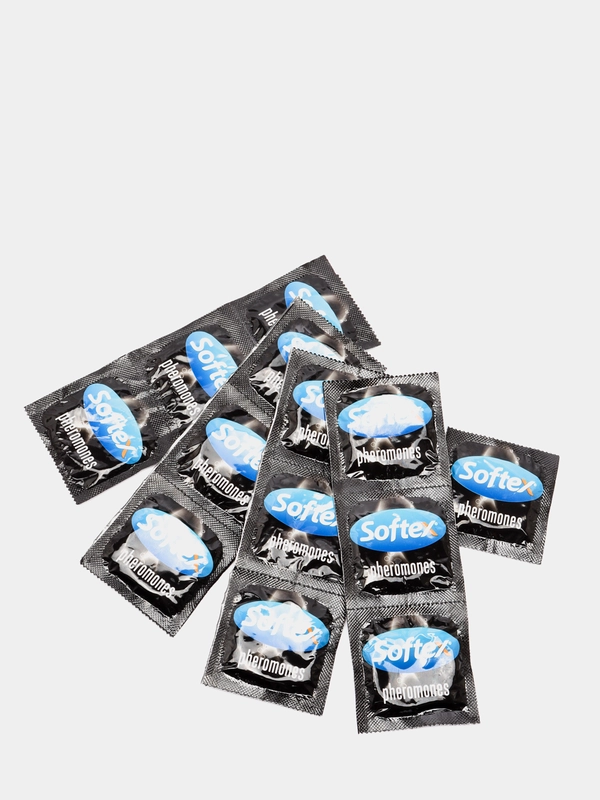 Softex Pheromones презервативы со смазкой, усиливающей желание, и фруктовым ароматом 10 шт