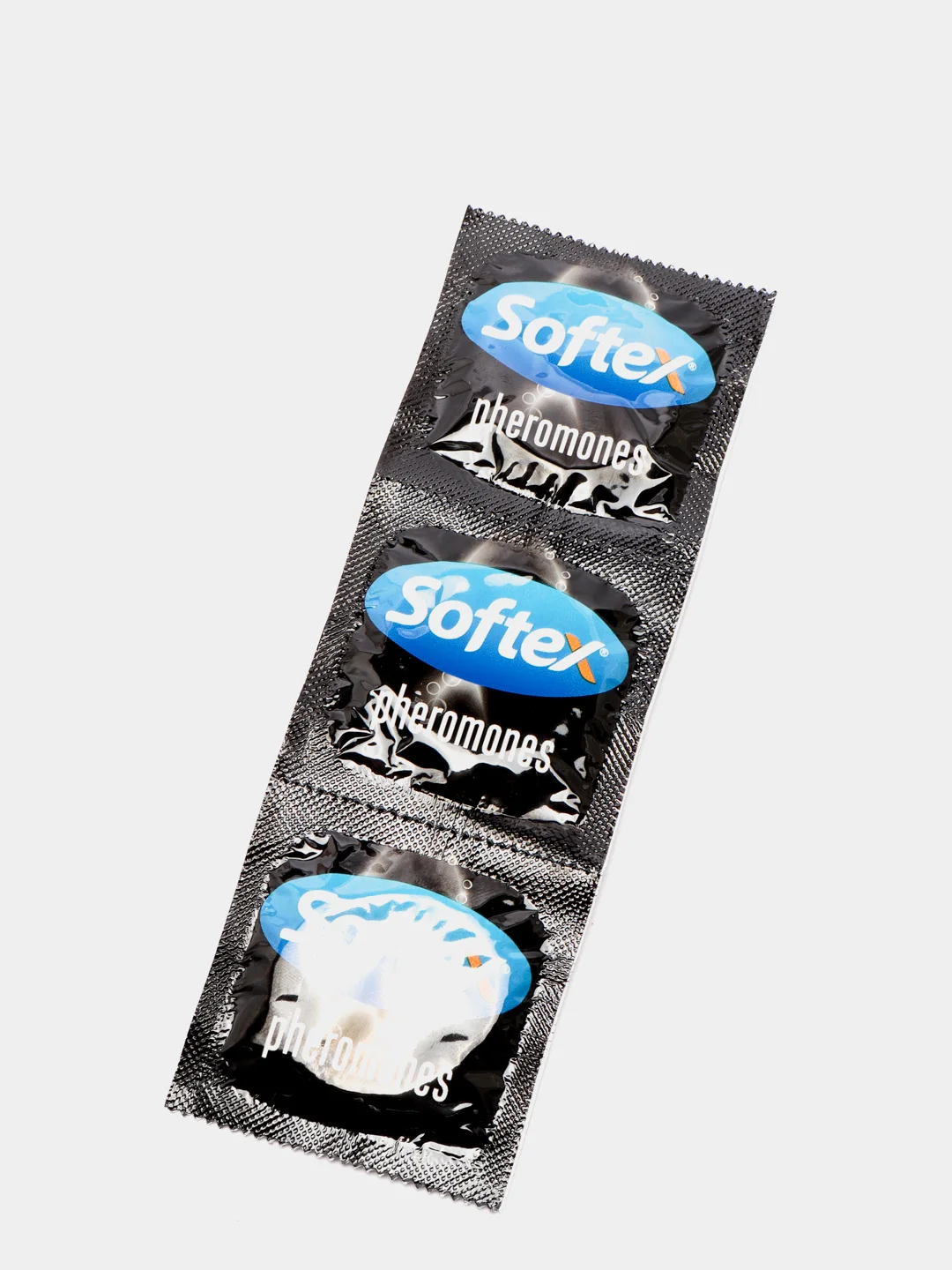 Softex Pheromones, презервативы со смазкой , усиливающей желание, и фруктовым ароматом, 3 шт
