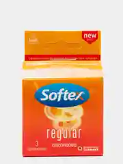 Softex Regular, Классические презервативы, с легким ароматом апельсина, 3 шт