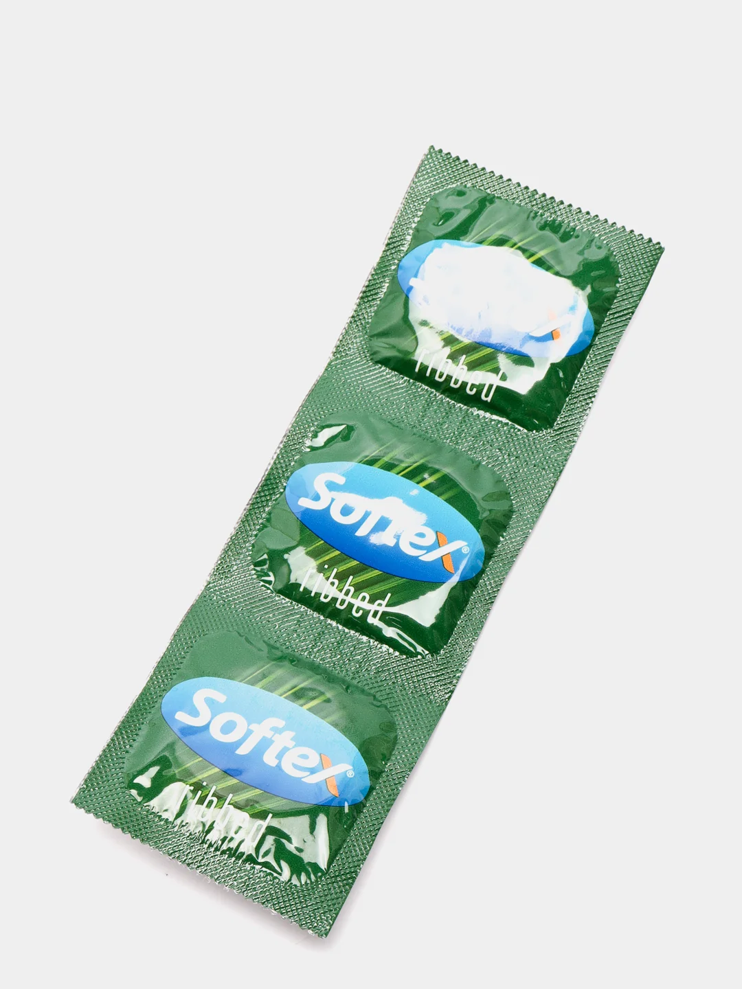 Softex Ribbed, Презервативы, с ребрами и легким ароматом лайма, 3 шт