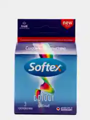 Softex Colour, презервативы красного цвета, с ароматом клубники, 3 шт