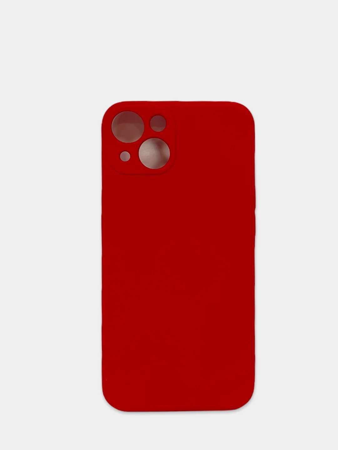 Красный чехол на айфон (iPhone) 13 / 13 Pro / 13 Pro Max силиконовый про макс