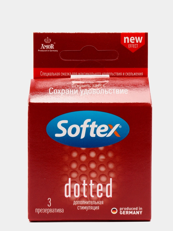 Softex Dotted, презервативы, с пупырышками и легким ароматом лайма, 3 шт
