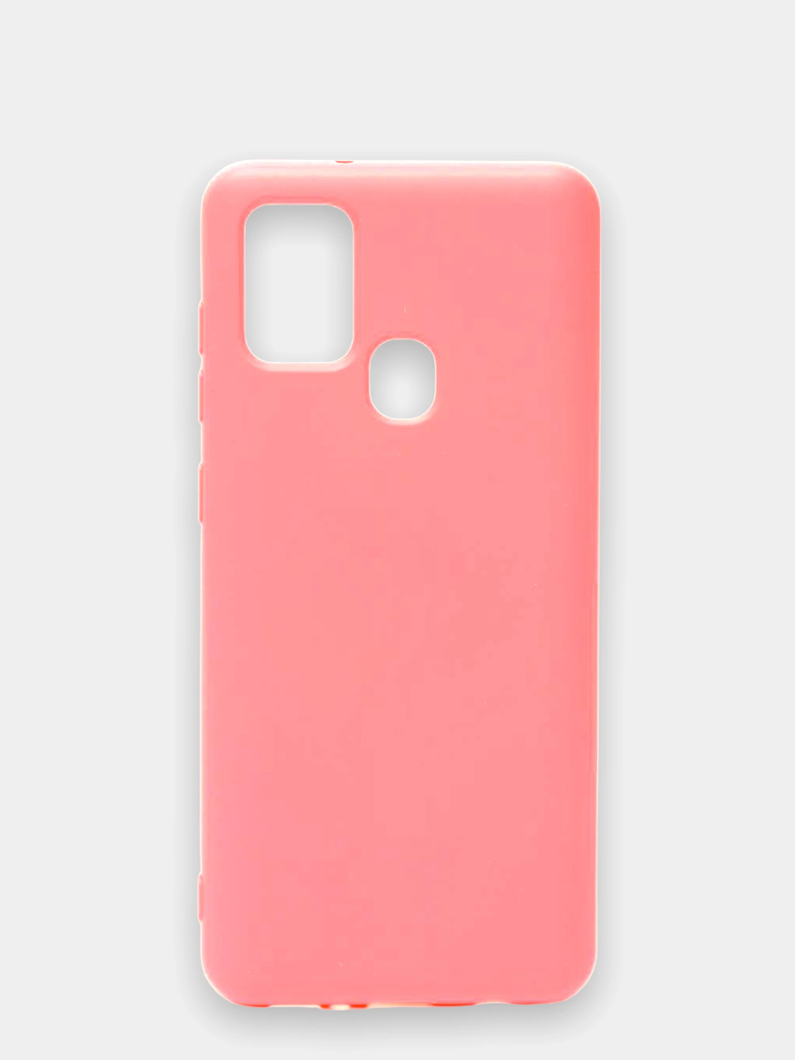 Розовый чехол Samsung Galaxy A21s, Самунг Галакси А21с силиконовый Silicone Cover с закрытым низом