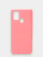 Розовый чехол Samsung Galaxy A21s, Самунг Галакси А21с силиконовый Silicone Cover с закрытым низом
