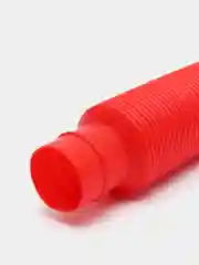 Красный трубка Поп Ит 20 см, Pop tubes, Игрушка Антистресс, Трубка гофра для детей