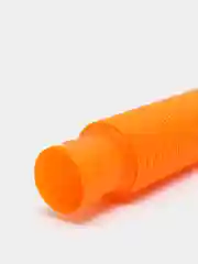 Оранжевый трубка Поп Ит 20 см, Pop tubes, Игрушка Антистресс, Трубка гофра для детей