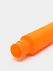 Оранжевый трубка Поп Ит 20 см, Pop tubes, Игрушка Антистресс, Трубка гофра для детей
