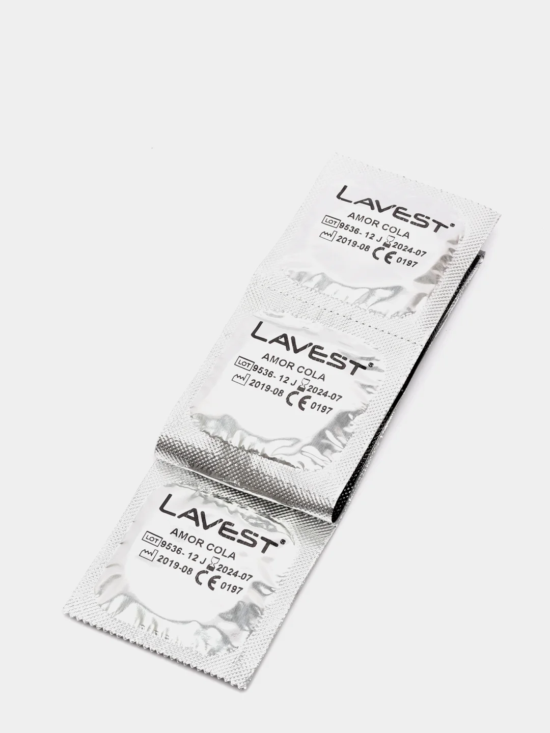 Lavest Black черные презервативы с ароматом колы 7 шт