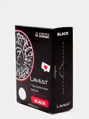 Lavest Black черные презервативы с ароматом колы 7 шт