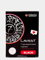 Lavest Black черные презервативы с ароматом колы 7 шт