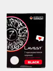 Lavest Black черные презервативы с ароматом колы 7 шт