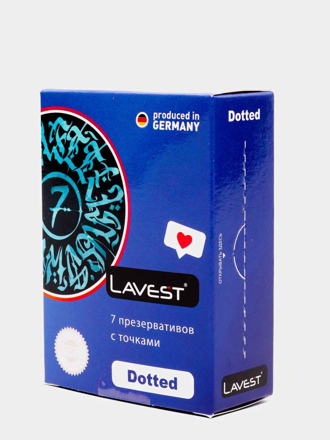 Lavest Dotted розовые презервативы с точечной структурой стенок 7 шт