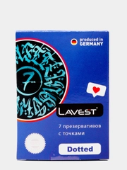 Lavest Dotted розовые презервативы с точечной структурой стенок 7 шт