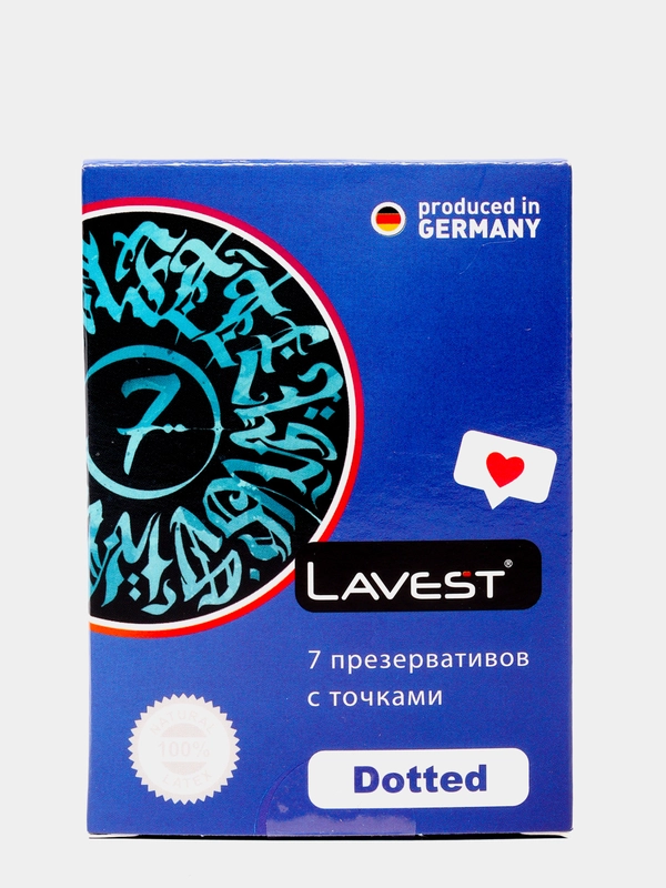 Lavest Dotted розовые презервативы с точечной структурой стенок 7 шт