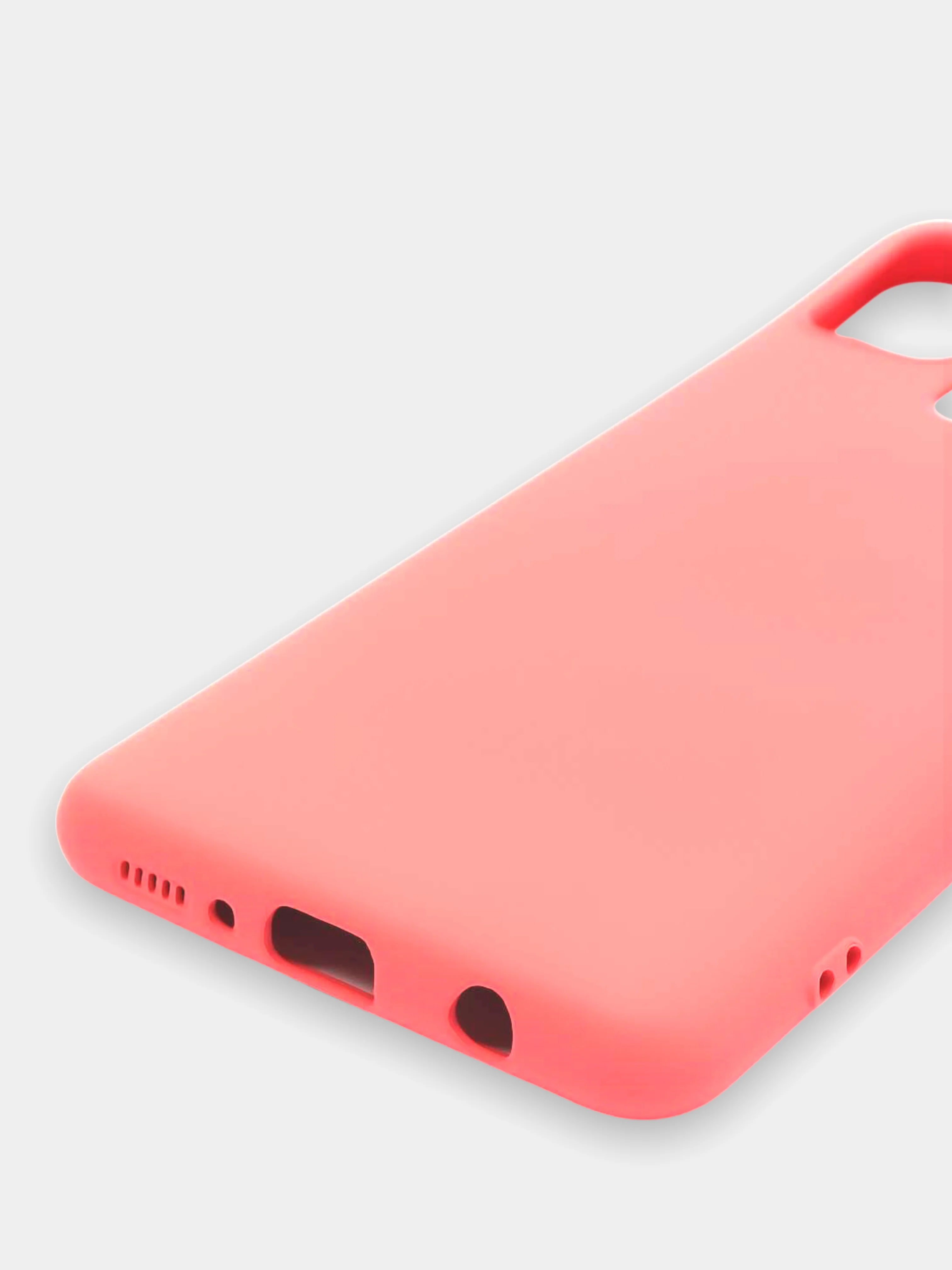 Розовый чехол Samsung Galaxy A21s, Самунг Галакси А21с силиконовый Silicone Cover с закрытым низом