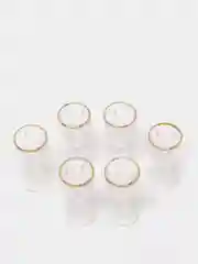 Рюмки прозрачные 6 шт.  15 мг