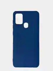 Темно-синий чехол Samsung Galaxy A21s, Самунг Галакси А21с силиконовый Silicone Cover с закрытым низом