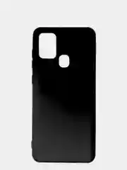 Черный чехол Samsung Galaxy A21s, Самунг Галакси А21с силиконовый Silicone Cover с закрытым низом